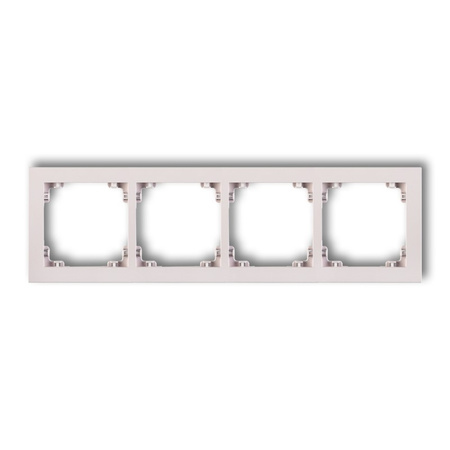 KARLIK DECO 40DR-4 Ramka uniwersalna podczwórna z tworzywa DECO Pastel Matt