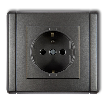 KARLIK FLEXI 11FGP-1sp  Gniazdo pojedyncze z uziemieniem SCHUKO 2P+Z (przesłony torów prądowych)