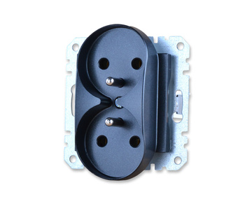Schneider asfora eph9810271 gniazdo podwójne z/u