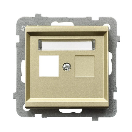 OSPEL SONATA GPK-1R/p/39 Obudowa gniazda pojedynczego Keystone prosta