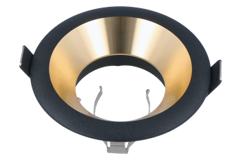 LED line® Oprawa sufitowa okrągła czarno-złota OLTIKA