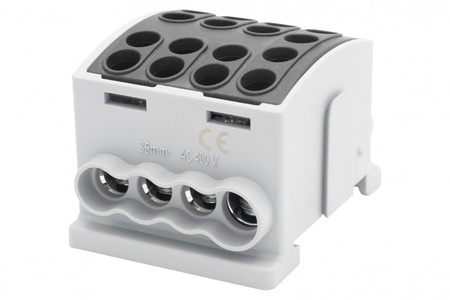 F-ELEKTRO F2.0380 Zacisk HLK 125A-4 (1x35,3x25 / 1x35,3x25)-czarny