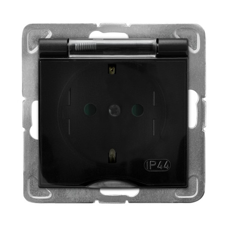 OSPEL IMPRESJA GPH-1YSP/m/33/d Gniazdo hermetyczne schuko, przesłony