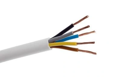 NKT Kabel Przewód Warsztatowy OWY5x0,75mm2 300/500V  H05VV-F biały 1m 160063021C0100