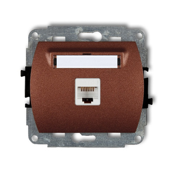 KARLIK TREND 9GK-1  Gniazdo komputerowe pojedyńcze  1xRJ45