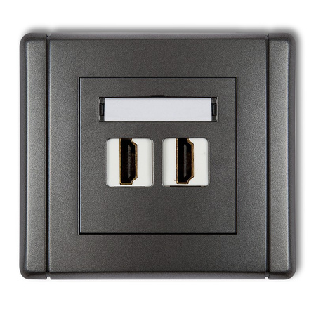 KARLIK FLEXI 11FHDMI-2  Gniazdo podwójne HDMI 2.0