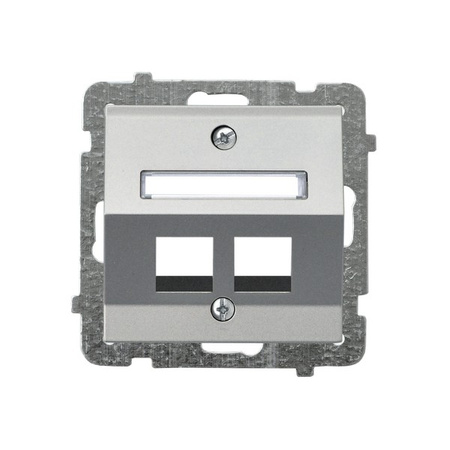 OSPEL SONATA GPK-2RS/p/38 Obudowa gniazda podwójnego Keystone skośna