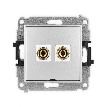 KARLIK ICON 7IGGBO-3  Gniazdo głośnikowe pojedyńcze