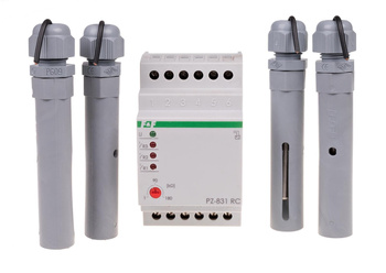 F&F Przekaźnik kontroli poziomu cieczy PZ-831 RC w komplecie z sondą PZ 2