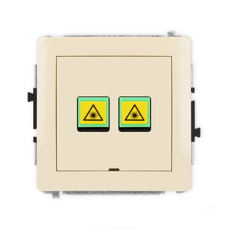 KARLIK DECO 1DGOPBO-2 Gniazdo światłowodowe optyczne podwójne bez pola opisowego