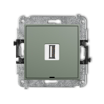 KARLIK MINI 61MGUSBBO-1 Mechanizm gniazda pojedynczego USB A-A 2.0, bez pola opisowego
