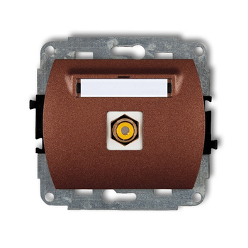 KARLIK TREND 9GRCA-1  Gniazdo pojedyńcze  RCA (typu cinch - żółty