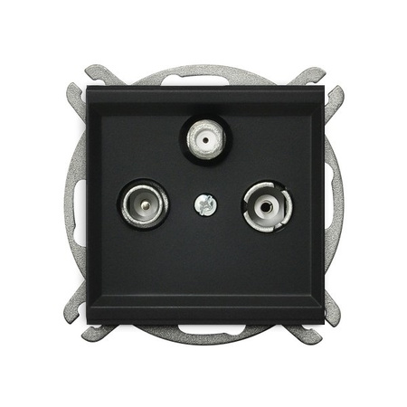 OSPEL SONATA GPA-RD/m/33 Gniazdo RTV-DATA czarny