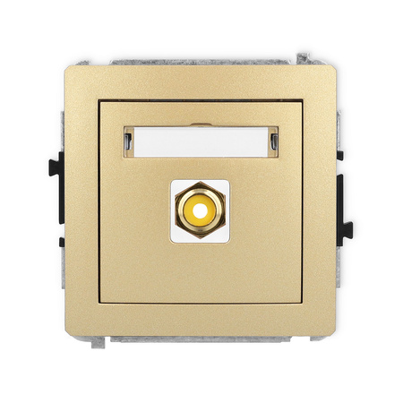 KARLIK DECO 29DGRCA-1  Gniazdo pojedyńcze  RCA (typu cinch - żółty