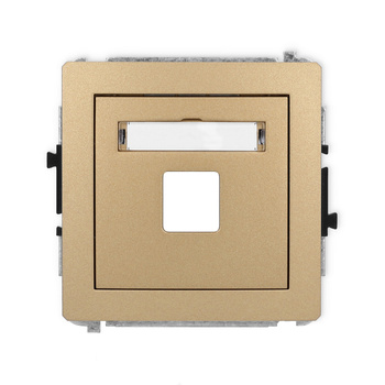 KARLIK DECO 8DGM-1P Gniazdo multimedialne pojedynczego bez modułu (standard Keystone)