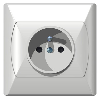 OSPEL AKCENT GP-1AZP/00 Gniazdo pojedyncze z/u z przesłonami torów