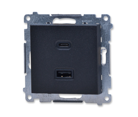 Kontakt Simon55 tec2ca.01/149 ładowarka usb podwójna typ a+c