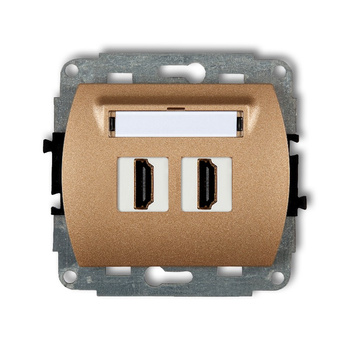 KARLIK TREND 8HDMI-2  Gniazdo podwójne HDMI 2.0