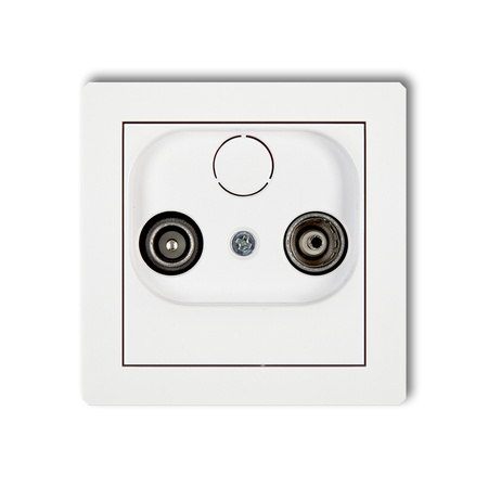 KARLIK DECO 25DG15P  Gniazdo abonenckie RTV przelotowego 15dB
