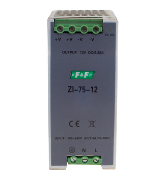 F&F Zasilacz ZI-75-12 impulsowy