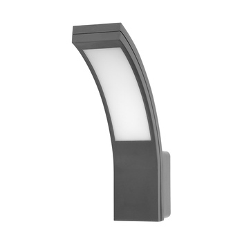 PIRYT LED 10W, oprawa ogrodowa  800lm, IP54, 4000K, szara