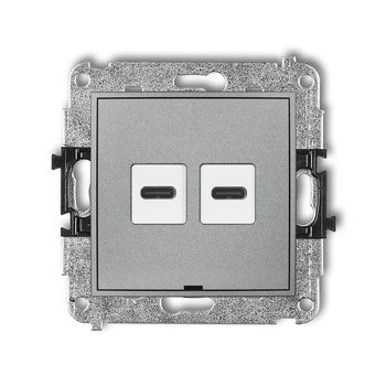 KARLIK ICON 7ICUSBBO-7  Ładowarka USB podwójna  2xUSB C