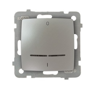 OSPEL KARO ŁP-11SS/m/43 Łącznik dwubiegunowy z podświetleniem niebieskim