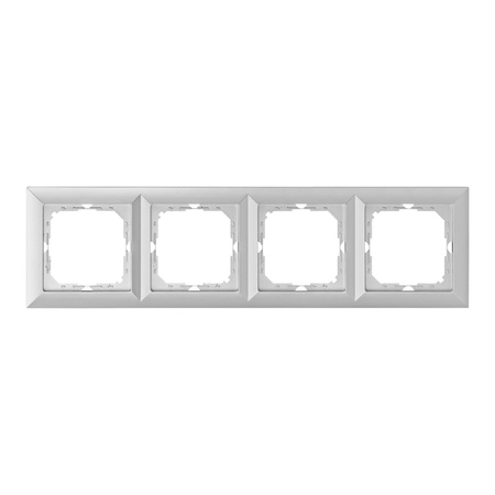 Ramka poczwórna Pearl, RA-4P, srebrny