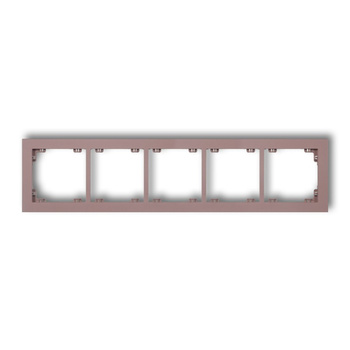 KARLIK DECO 42DR-5 Ramka uniwersalna pięciokrotna z tworzywa DECO Pastel Matt