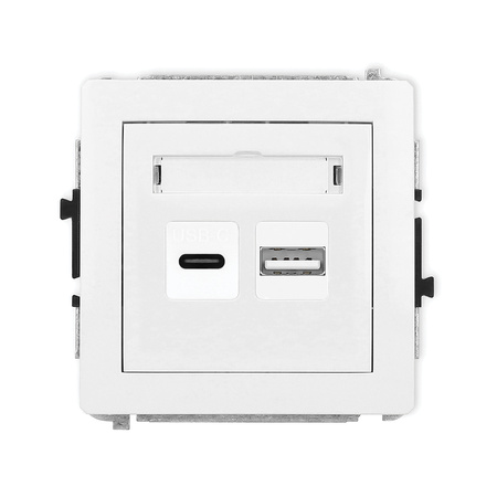 KARLIK DECO DCUSB-8  Ładowarka USB podwójna  USB C + USB A