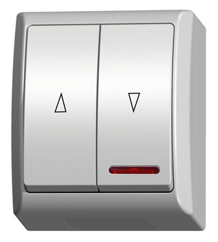 OSPEL FALA ŁNH-7HS/00 Łącznik żaluzjowy, zwierny, z podświetleniem