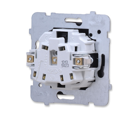 OSPEL AS GP-1G/M/33 Gniazdo pojedyncze czarny metalik