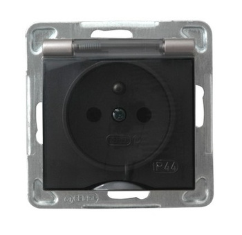 Ospel impresja GPH-1YZ/m/23/d Gniazdo bryzgoszczelne z/u IP-44 tytan