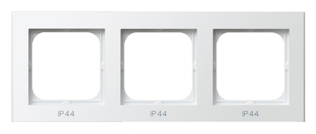OSPEL SONATA RH-3R/75 Ramka potrójna do łączników IP-44 biały
