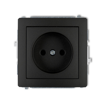 KARLIK DECO 12DGP-1p  Gniazdo pojedyńcze  bez uziemienia 2P (przesłony torów prądowych)