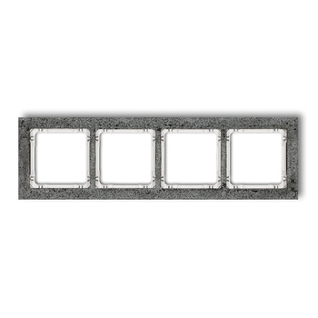KARLIK DECO 11-0-DRB-4 Ramka uniwersalna poczwórna - beton (ramka: antracytowa; spód: biały)