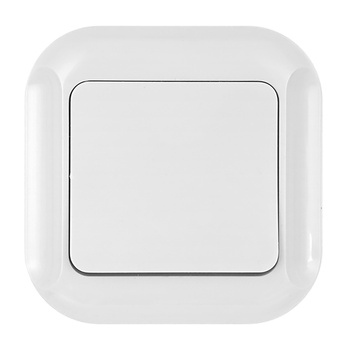 Łącznik p/t 10A, 250V, schodowy, TOPAZ, biały