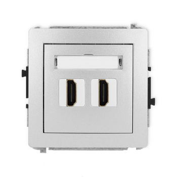 KARLIK DECO 7DHDMI-4  Gniazdo podwójne HDMI 2.0