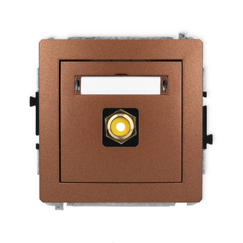 KARLIK DECO 9DGRCA-1  Gniazdo pojedyńcze  RCA (typu cinch - żółty