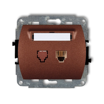 KARLIK TREND 9GT-1  Gniazdo telefoniczne pojedyńcze  1xRJ11