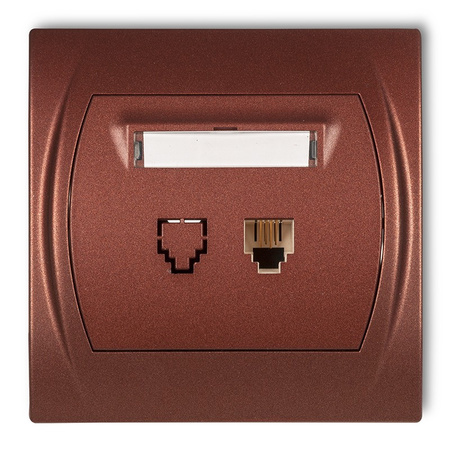 KARLIK LOGO 9LGT-1 Gniazdo telefoniczne pojedyncze 1xRJ11