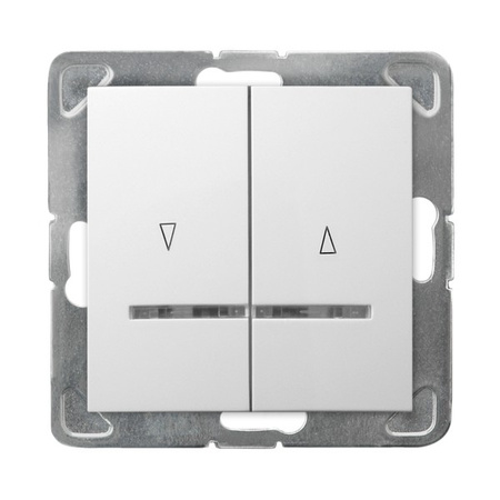 OSPEL IMPRESJA ŁP-7YS/m/00 Łącznik żaluzjowy, zwierny podświetlany