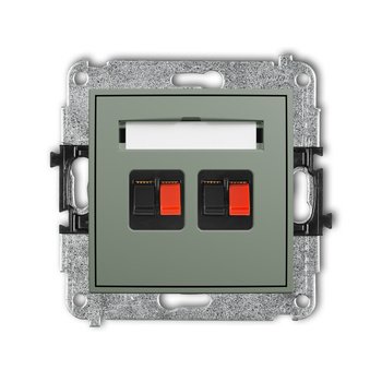 KARLIK MINI 61MGG-2 Mechanizm gniazda głośnikowego podwójnego