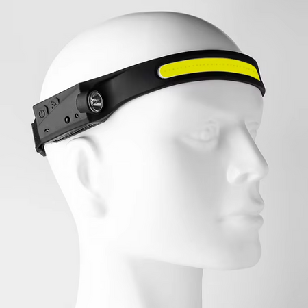 LATARKA CZOŁOWA LED AKU COB+ XPE+ SENSOR