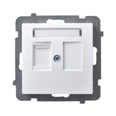 Ospel as GPK-1GP/p/00 Obudowa gniazda pojedynczego z przesłoną typu Keystone prosta