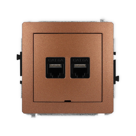 KARLIK DECO 9DGKBO-8 Gniazdo komputerowe podwójne 2xRJ45