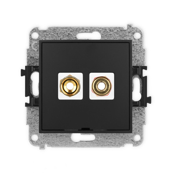 KARLIK ICON 12IGGBO-4  Gniazdo głośnikowe pojedyńcze