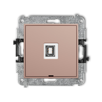 KARLIK ICON 62IGUSBBO-3 Mechanizm gniazda pojedynczego USB A-B 2.0, bez pola opisowego