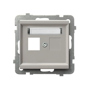 OSPEL SONATA GPK-1R/p/82 Obudowa gniazda pojedynczego typu Keystone prosta