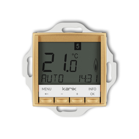 KARLIK MINI 29MRT-3.1 Mechanizm uniwersalnego elektronicznego tygodniowego regulatora temperatury (podświetlenie białe)